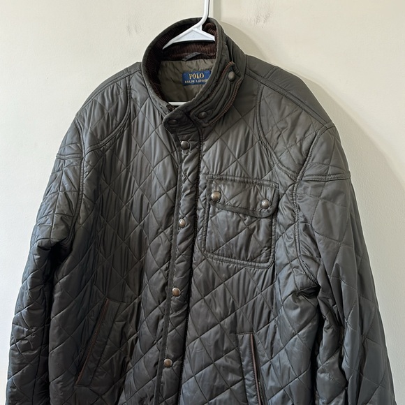 Polo Ralph Lauren Vintage Men’s Quilted Riding Barn Coat Bomber Full Zip Jacket - Picture 4 of 13